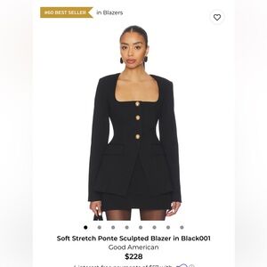 Good American Black Blazer